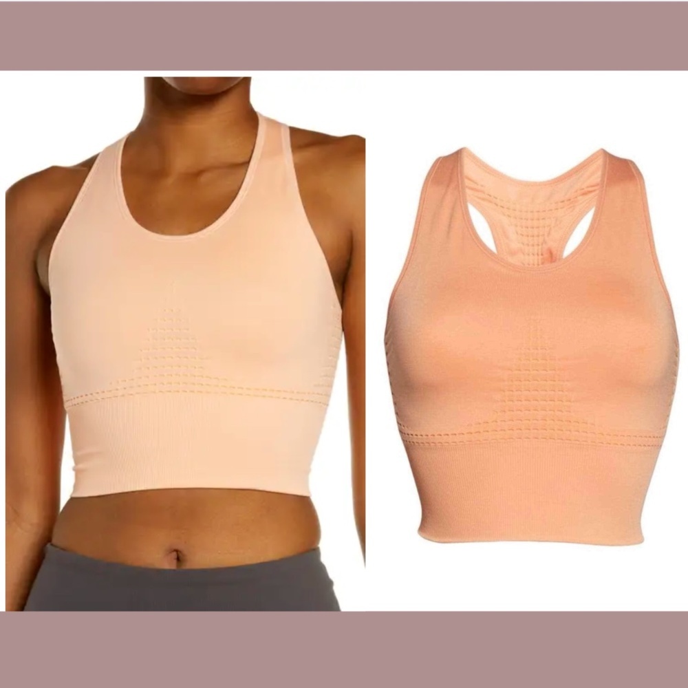 NWT Sweaty Betty [ Small ] Stamina Longline Sports Bra‎ in Peach Orange